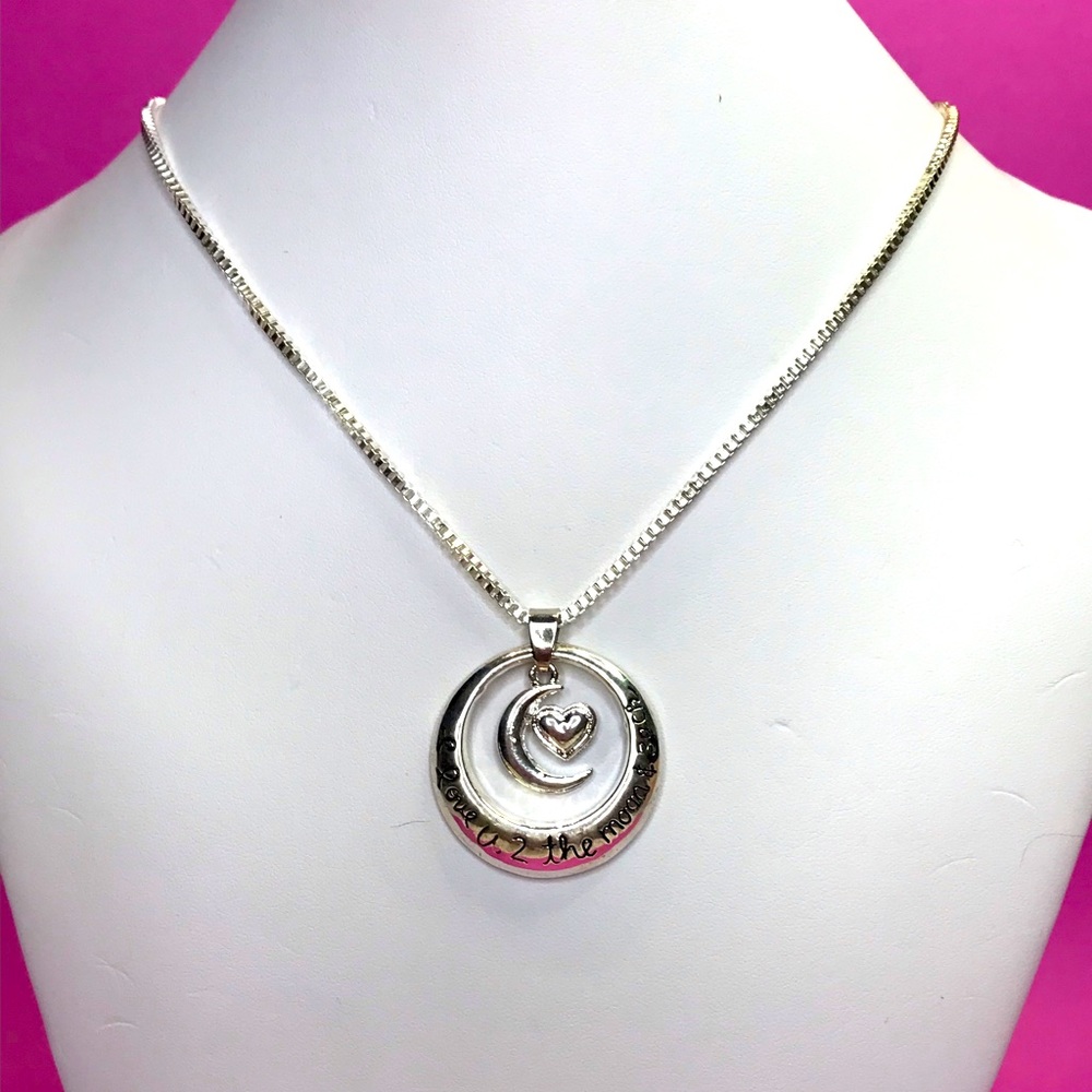Two the moon and back silver/gold necklace Style 2 🦄3 for $15 or 4 for $20 🦄
